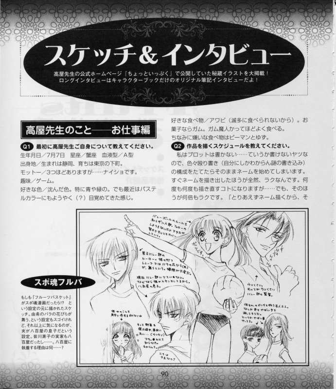 Otaku Gallery  / Art Books / Fruits Basket - Character Book / 091.jpg